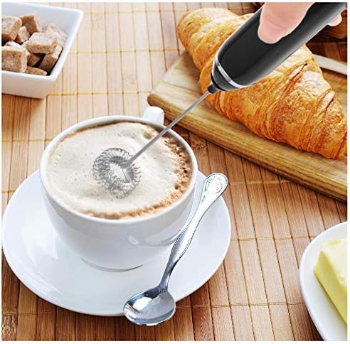 Coffee Milk Frother Egg Beater Drink Mixer With 2 Spring Whisk Heads, Usb Rechargeable Mini Blender For Coffee Latte Cappuccino Beating Eggs