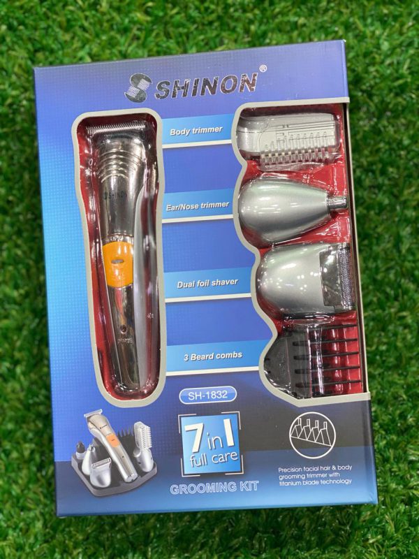 Professional Hair Cutting Trimming Clippers Beard Ear Nose 7 In 1 | Shinon.