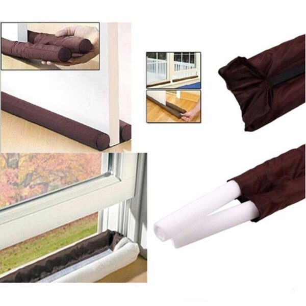 Door Draft Dodger Guard Stopper Energy Saving Protecting Doorstop Safety Tool Window