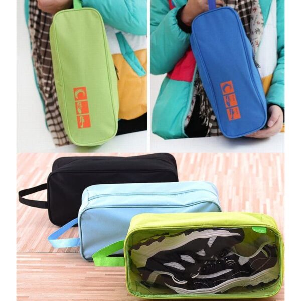Portable Travel Shoes Organizer Storage Bag -04 Pcs (random Color)