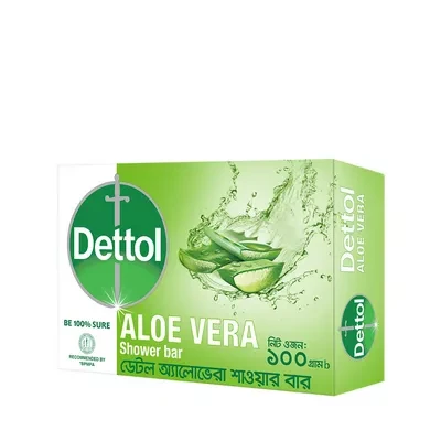Dettol Aloe Vera Shower Bar 100 gm